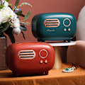 Miniatyrbillede 5 af 5: Servietdispensere, Retro Radio Mønster Servietholder, Sød Pink Servietboks, Dekorativ Servietboks, Servietboks