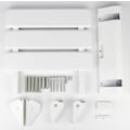 Miniatyrbilde 3 av 5: Hvitt Sammenleggbart Dusjsete i Aluminium og ABS, 330 x 320 x 70 mm