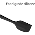 Miniatyrbild 5 av 5: Silikonspatlar, Halvspatel, Konditorispatel, Värmebeständig Non-Stick, Repor inte stekpannor, för bakning och matlagning (Svart)