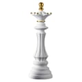 Miniatyrbilde 2 av 2: Sjakk Konge Dronning Springer Resin Håndverk Internasjonal Sjakk Statue Skulptur White Queen