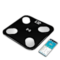 Miniatyrbillede 3 af 5: Kropsfedtvægt Smart BMI Vægt LED Digital Badeværelse Trådløs Vægt black