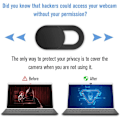 Miniatyrbild 4 av 5: Webbkameraskydd [6-pack], 0,6 mm ultratunt metallskydd för webbkamera för MacBook Pro, iMac, Laptop, PC, iPad Pro, iPhone 8/7/6 Plus, Skydda Din