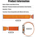 Miniatyrbillede 3 af 5: Alpine Loop rem kompatibel med Apple Watch Ultra 49/45/44/42mm, Vævet rem kompatibel med iWatch Series 8/7/6/5/4/3/2/1/SE