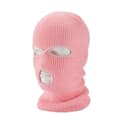 Heltäckande skidmask vintermössa Balaclava huva mössa varm taktisk hatt 3 hål pink