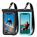 Miniatyrbillede 4 af 5: Vandtæt Telefonpose, Vandtæt Telefonetui til Svømning Tørpose Undervands med Snøre til Snorkling Sejlads Fiskeri Regnvejr til iPhone 14 13 12