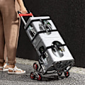 Miniatyrbillede 5 af 5: 4-delt sæt spændestropper, 2,5 cm * 4 m, kraftige spændestropper med justerbart spænde, bruges til fastgørelse af bagage i biler og havetelte