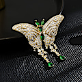 Miniatyrbillede 2 af 5: En kvast sommerfugl broche high-end let luksus ins high-end dyre corsage anti-tabt nål