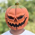 Halloween-festdekoration Latex Pumpahuvud Mask
