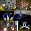 Miniatyrbillede 5 af 5: Advarselsmærkat reflekterende tape, 2 stk. 5 cm × 3 meter reflekterende tape selvklæbende papir bil trailer cykelhjelm høj synlighed - hvid og rød