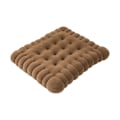 Miniatyrbild 1 av 5: Mörk kaffefärgad rektangulär kudde Mock Cookie Kudde för säte, golv, bar, lekrum