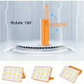 Miniatyrbillede 3 af 5: 60W Genopladelig LED Projektør 120 COB 4 Tilstande Solar Genopladelig Lampe LED Projektør Byggeplads Vandtæt Arbejdslampe Genopladelig LED Spot,E