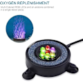 Miniatyrbillede 4 af 5: LED Akvarium Fisketank Luftsten Lys, Flerfarvet Luftboble Sten Disk til Fisk