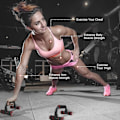Miniatyrbilde 5 av 5: 1 Par Anti-Sklis Push Up Bars, Støttehåndtak Hjemmegym Trening, for Styrketrening Armer Skuldre Bryst Rygg Triceps Brystmuskler