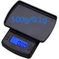 Miniatyrbild 2 av 5: Rostfritt stål köksvåg matvåg LCD elektronisk våg mätverktyg Färg: 500g 0,1g