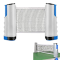 Miniatyrbilde 1 av 5: Uttrekkbart Ping Pong Nett Bærbart Bordtennis Nettstativ Perfekt For Ping Pong Bord Kontorpult Hjemme Grey