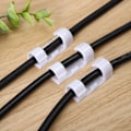 Miniatyrbilde 5 av 5: 20 stk. Selvklebende Kabelklemmer Kabelholder Selvklebende Feste, Kabelhåndtering Elektrisk Ledningsorganisator Holder for TV/Lader/Bil/PC/Kontor/Hjem