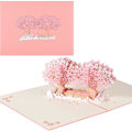 Miniatyrbillede 1 af 5: 3D Pop Up Kort med Kuvert til Valentinsdag, Bryllup, Fødselsdag, Jul, Mors Dag, Dimission, Fest Romantisk Kirsebærblomst Design