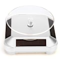 Miniatyrbild 2 av 5: Solcellsdisplayställ Turntable, Batteridriven Dubbelanvänd Rotationsdisplay Silver