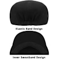 Miniatyrbild 2 av 5: Herrar Beret Cap Justerbar Platt Vintage Lvy Hat