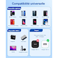 Pikkukuva 4 / 5: Harmaa iPhone-latauskaapeli [1m+1m/4 kpl] MFi-sertifioitu iPhone-kaapeli Lightning-kaapeli kestävällä liittimellä iPhone-johto nopea lataus iPhone 13:lle