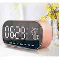 Miniatyrbild 1 av 5: Spegels digital väckarklocka med Bluetooth-högtalare, upplyst väckarklocka med LED-display och väckarklocka för hemmakontor