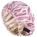 Miniatyrbild 4 av 5: Imitation Silk Fit Loop Sleep Cap (Lila), Elastisk Bred Band Sleep Cap Barn Hårvård Cap