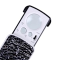 Miniatyrbillede 2 af 5: LED Lommelup - 30X 60X 90X Forstørrelsesglas - Belyst Læselup til Seniorer - Sammenklappelig Sølv Lommelup til Smykker, Mønter, D