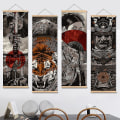 Miniatyrbillede 2 af 2: Japansk Samurai Ukiyo-e Rulle Plakat 2 30*90CM