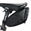 Miniatyrbillede 4 af 5: 1 stk. Sort Reflekterende Cykelsaddeltaske 17*9*8cm, Vandtæt Cykelsaddeltaske, Rivfast Saddeltaske, Udendørs Vej Mountainbike Taske