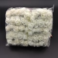 Miniatyrbillede 5 af 5: 144 stk./pakke Mini Skum Kunstig Rose Blomsterbuket Bryllupsdekoration Håndværksartikler Blue