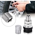 Miniatyrbillede 3 af 5: 10 stk. TR161 dækventil kort stang metalbolt med støvhætte dækventil stangsæt til biler, lastbiler, motorcykler