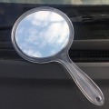 Miniatyrbilde 1 av 2: Håndspeil Håndholdt Enkelt Speil Med Håndtak Firkantet New Clear