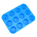 Miniatyrbillede 1 af 5: 12 Huller Silikone Kageform, Non-Stick Muffin Cupcake Bageform