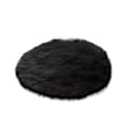 Pikkukuva 2 / 4: Pehmeä Lämmin Paksu Pörröinen Matto Pehmoinen Pyöreä Lattiamatto Pitkäkarvainen Tekoturkis Matto Black 45*45cm