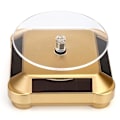 Miniatyrbild 2 av 5: Solcellsdisplayställ Turntable, Batteridriven Dubbelanvänd roterande display Gold