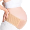 Miniatyrbilde 1 av 4: Belte Magebånd for Graviditet - Justerbar Størrelse Mammabelte Mage Støttebånd Strekkstropper & Pustende Mesh Girdle - Abdominal Vekt Bekken Pr