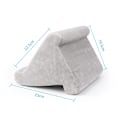 Pikkukuva 4 / 5: Pehmeä tablettituki, monikulmainen iPad-teline verkkotaskulla Grey