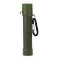 Miniatyrbild 1 av 2: 1 Styck Bärbar Vattenrenare Utomhus Överlevnadsfilter Camping Vandring Nödsituation Element ArmyGreen