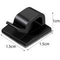 Miniatyrbilde 4 av 5: Utendørs Kabelklemmer Med Selvklebende Tape Lys Klemmer Dekorasjonsklemmer Selvklebende Kroker Ledningsholder White 60pcs
