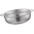 Miniatyrbillede 3 af 5: Risdræner i rustfrit stål med mini huller, giver dig mulighed for at filtrere spaghetti, ris, grøntsager og frugter - C 22,5 cm
