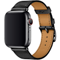 Miniatyrbild 1 av 5: Svart/Brun Kompatibel med Apple Watch Band 38/40/41mm, Brun Läder Single Tour Ersättningsband för iwatch Series 7 Se Series 6 Series 5 Series 4