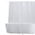 Miniatyrbillede 3 af 5: 180 x 180 cm bruseforhæng, semi-transparent geometrisk badeværelsesforhæng til vådrum, skimmelfrit vandtæt tykt EVA badeforhæng med magneter