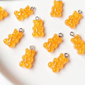 Pikkukuva 1 / 5: Candy Bear -korvakorut, Tukcherry-hartsinen karhu, värikkäät sarjakuvakorvakorut naisille Orange