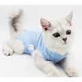 Miniatyrbillede 4 af 4: Katte Recovery Dragt Katte Efter Operation Recovery Dragt Kæledyrsoperation Rehabilitering Fravænnings Anti-slik Tøj Purple M
