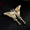 Miniatyrbillede 4 af 5: En kvast sommerfugl broche high-end let luksus ins high-end dyre corsage anti-tabt nål