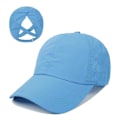 Miniatyrbillede 1 af 5: Dame Ponytail Baseball Cap, Justerbar Åndbar Kryds Mesh Hurtigtørrende Messy High Bun Ponycap Hat BLUE