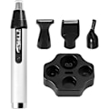 Miniatyrbilde 1 av 5: Nese- og ørehårstrimmer 4 i 1 Profesjonell ørehårstrimmer, USB-oppladbar nesehårstrimmer med base, trimmer for nesehår/øyenbryn/ørehår/skjegg