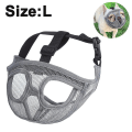 Miniatyrbild 3 av 5: Kort nos hundmunstycke Bulldog munstycke, stoppa hund för att bita skälla tugga, justerbar kort mun hund anti-bit anti-ätande mask husdjurstillbehör Grey L