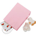 Miniatyrbilde 5 av 5: Papir Gaveposer med Håndtak Medium Bulk Kraft Papirposer for Frakt av Takeaway og Bryllupsartikler, Rosa-10 stk Bursdag, Festutstyr og Gaver