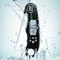 Miniatyrbild 4 av 5: Kötttermometer, omedelbar avläsning matlagnings termometer, digital mat termometer, bakgrundsbelyst LCD-skärm hopfällbar lång sond & automatisk på/av, perfekt för kök